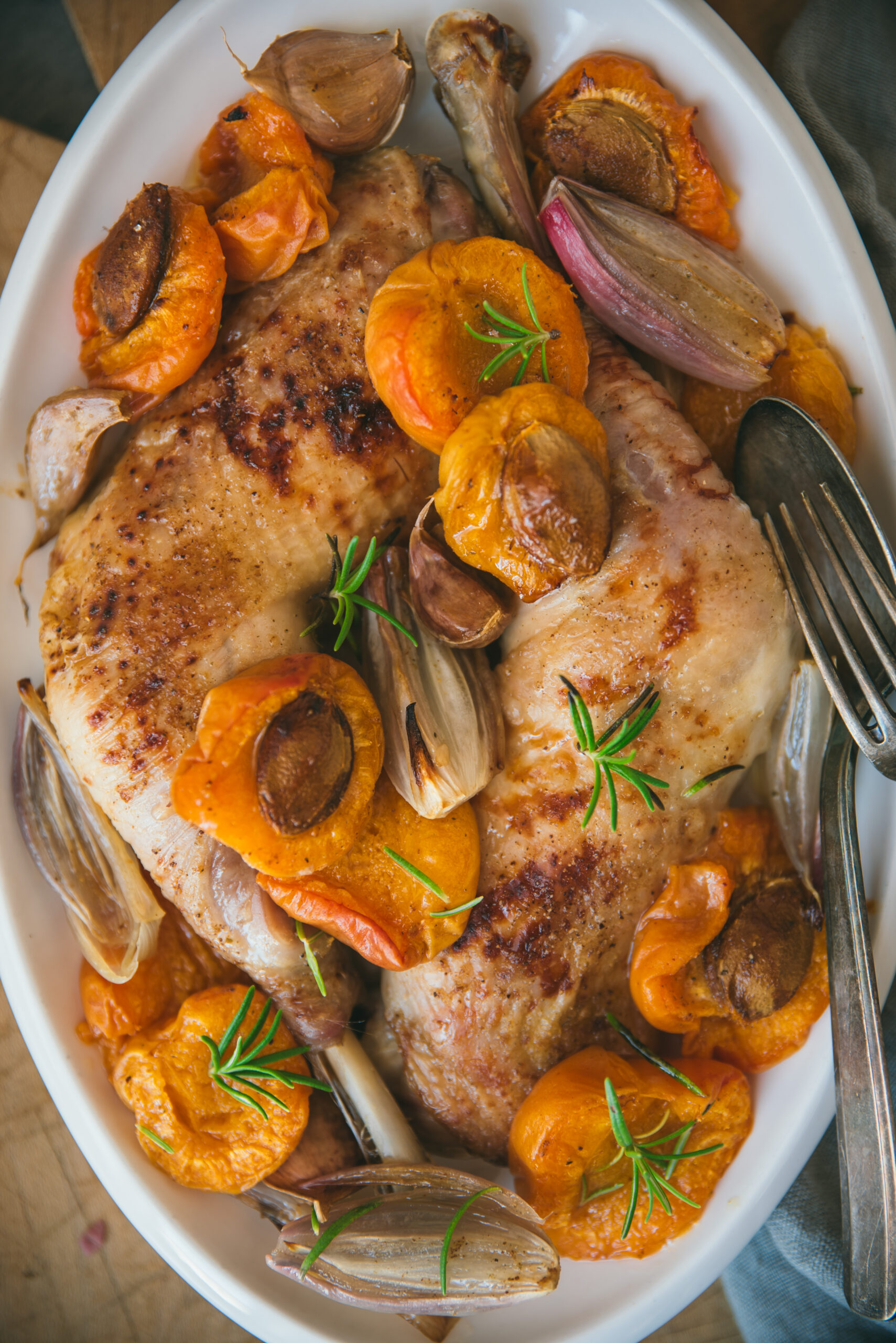 recette cuisse poulet abricots rotis au four
