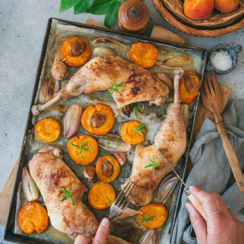 recette cuisses poulet au four abricot