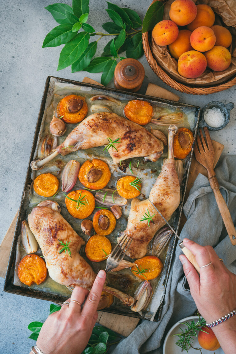recette cuisses poulet au four abricot